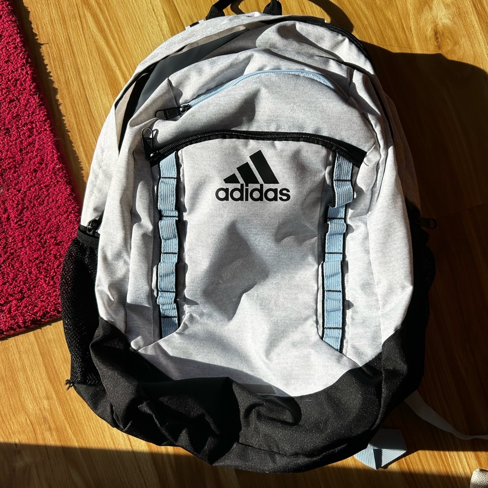 Adidas Men's Gray and Black Backpack